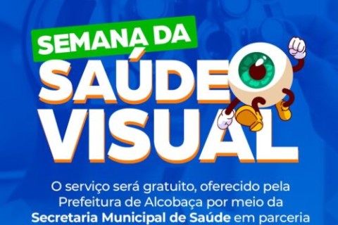 Alcobaça promove Semana da Saúde Visual com exames oftalmológicos gratuitos para a população