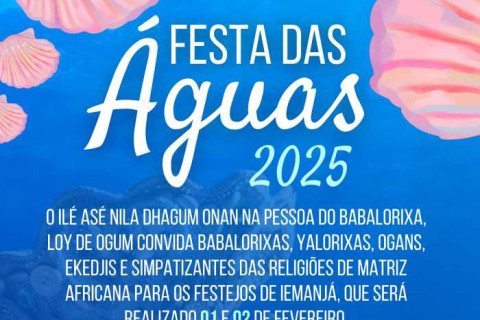 Festa das Águas celebra Dia de Iemanjá em Alcobaça