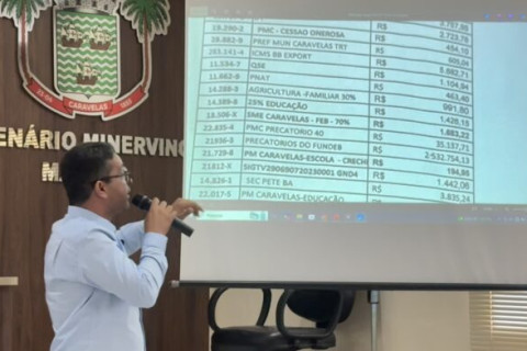 O prefeito de Caravelas, Dr. Adauto , convoca imprensa para apresentar situação financeira do município