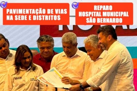 Prefeito de Alcobaça garante novos investimentos em reunião com governador da Bahia