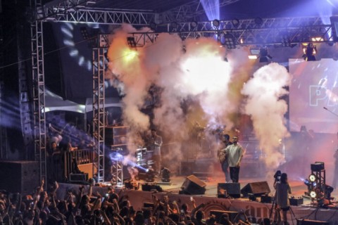 Cidade lotada nas festas do réveillon 2024 de Alcobaça