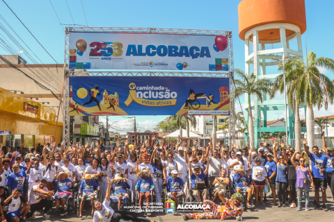 4ª Caminhada da Inclusão mobiliza Alcobaça em manhã de interação e conscientização