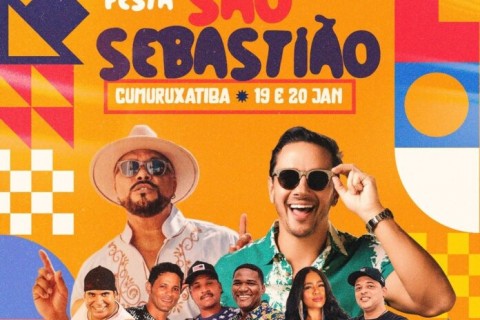 Divulgada a programação da festa de São Sebastião em Cumuruxatiba