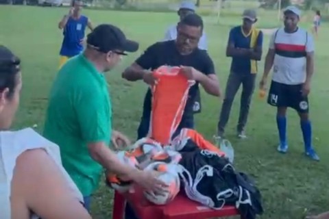 Dr. Ailton Amorim prestigia jogo na Comunidade dos Lima e reforça apoio ao esporte em Alcobaça